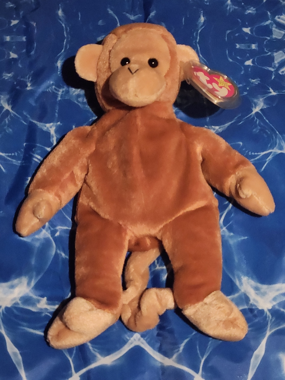 Ty Brown Plush Monkey Beanie Baby - Bongo 1996
